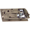 Interior Door Handle - Rear Left - Stone Gray +Chrome - image 2