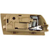Interior Door Handle - Rear Left - Camel Beige +Chrome - image 2