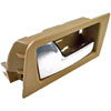 Interior Door Handle - Rear Left - Camel Beige +Chrome - image 3