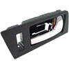 Interior Door Handle - Front Right - Black+Chrome - image 1