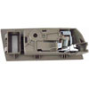 Interior Door Handle - Front Left - Stone Gray +Chrome - image 3