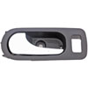 Interior Door Handle - Rear Left - Chrome Lever+Black housing Ebony - image 1