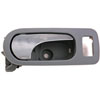 Interior Door Handle - Rear Right - Chrome Lever+Gray Housing - image 1