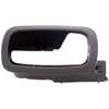 Interior Door Handle - Front Right - Chrome Lever+Black Housing - image 1