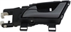 Interior Door Handle Rear Left Silver Lever/Black Housing - image 1