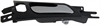 Interior Door Handle Front Right Satin Chrome Lever/Black Housing - image 1