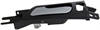 Interior Door Handle Front Left Satin Chrome Lever/Black Housing - image 1