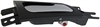 Interior Door Handle Rear Right Satin Chrome Lever/Black Housing - image 1