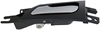 Interior Door Handle Rear Left Satin Chrome Lever/Black Housing - image 1