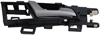 Interior Door Handle Front Right Silver Lever/Black Housing - image 1