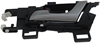 Interior Door Handle Rear Left Silver Lever/Black Housing - image 1
