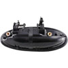 Exterior Door Handle Rear Left Smooth Black - image 2