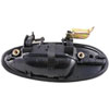 Exterior Door Handle Front Right Smooth Black Without Keyhole - image 2