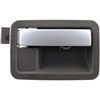 Interior Door Handle Silver Lever Dark Gray Housing - image 1