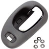 Interior Door Handle Chrome Lever Black Housing - image 3