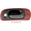Interior Door Handle Chrome Lever Black Housing - image 1