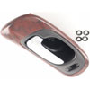 Interior Door Handle Black Lever Woodgrain Housing - image 3