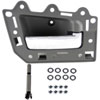 Interior Door Handle Chrome Lever Gray Housing - image 1