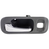 Interior Door Handle Rear Left Gray/Chrome - image 1
