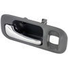 Interior Door Handle Rear Left Gray/Chrome - image 3