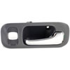 Interior Door Handle Rear Right Gray/Chrome - image 1