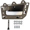 Interior Door Handle Chrome Lever Gray Housing - image 1
