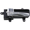 Interior Door Handle Front LH Rear LH Black and Chrome - image 1