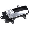 Interior Door Handle Front LH Rear LH Black and Chrome - image 3
