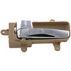 Interior Door Handle Front Left Rear Left Beige and Chrome - image 1