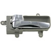 Interior Door Handle Front Left Rear Left Gray and Chrome - image 1