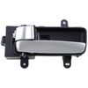 Interior Door Handle Front LH Rear LH Silver and Black - image 1