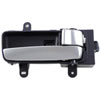 Interior Door Handle Front RH Rear RH Silver and Black - image 1