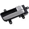 Interior Door Handle Front RH Rear RH Silver and Black - image 3