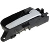 Interior Door Handle Front Rear Right Chrome Lever Black Knob - image 3