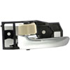 Interior Door Handle Front Left Rear Left Beige and Chrome - image 1