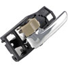 Interior Door Handle Front Left Rear Left Beige and Chrome - image 3