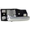 Interior Door Handle Front Left Rear Left Charcoal and Chrome - image 1