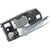 Interior Door Handle Front Left Rear Left Charcoal and Chrome - image 3