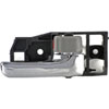 Interior Door Handle Front Right Rear Right Charcoal and Chrome - image 1