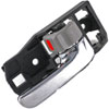 Interior Door Handle Front Right Rear Right Charcoal and Chrome - image 3