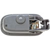 Interior Door Handle Rear Left Chrome Lever Black Housing - image 2