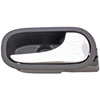 Interior Door Handle Rear Right Chrome Lever Black Housing - image 1