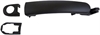Exterior Door Handle Front Left With Keyhole Smooth Black