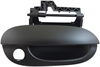 Exterior Door Handle Front Right With Keyhole Smooth Black - image 1