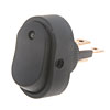 Oval Style LED Rocker Switch Black Body/Blue LED - image 1