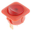 Round Style Full Glow Rocker Switch Red Body/Red Glow - image 1