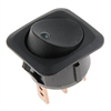 Round Style Full Glow Rocker Switch Black Body/Green LED Glow - image 1