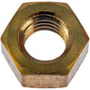 849-004 Hex Nut-Brass-Thread Size 3/8-16, Height 9/16 in.; Grade 2 - image 1
