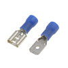 85449 16-14 Gauge Male/Female Set Bullet Terminal, .250 in., Blue - image 1