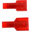 85460 22-18 Gauge Male/Female Set Fully Insulated Quick Disconnect, .250 in., Red - image 3